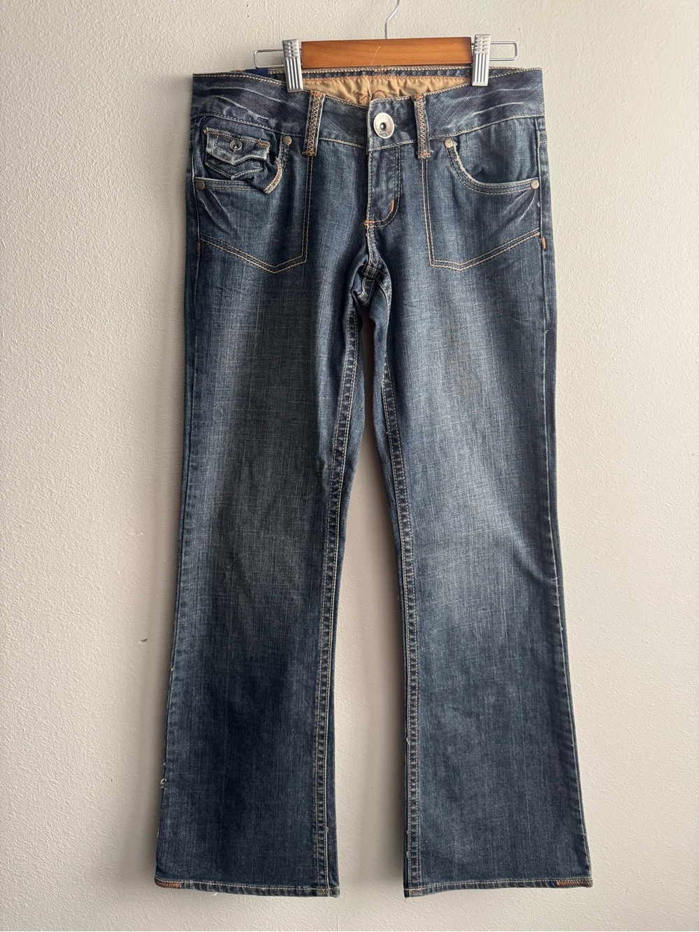 Y2K inspired Vanity Women's Dark Wash Bootcut Flare Jeans
